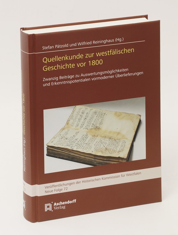 Buchcover der Publikation von Stefan Pätzold und Wilfried Reinginhaus zur Quellenkunde.