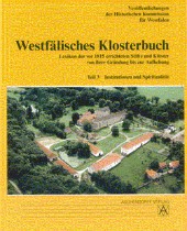 Titelbild des Westfälischen Klosterbuchs Band 2, Teil 3. Zu sehen ist eine Luftaufnahme eines Klosters