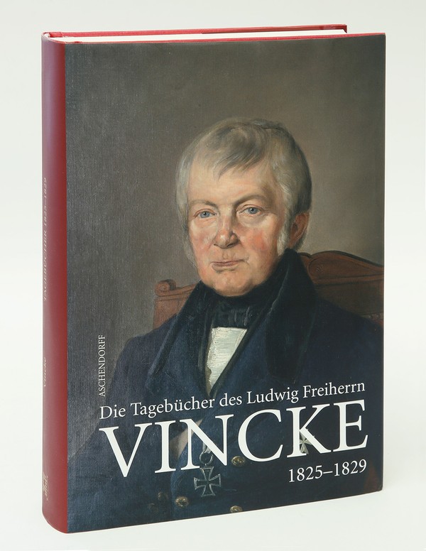 Zu sehen ist das Titelbild der Veröffentlichung, abgebildet ist ein Porträt von Ludwig Freiherr Vincke