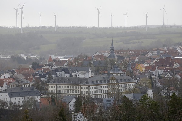 Auf dem Bild sehen wir den Blick vom Kapellenberg auf Büren