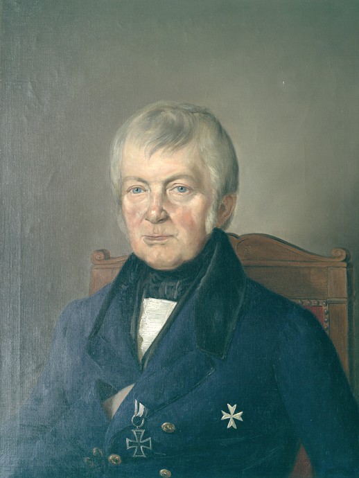 Ölgemälde des ersten Oberpräsidenten Westfalens, Ludwig Freiherr Vincke, der eine große Anzahl von Tagebüchern hinterlassen hat. (vergrößerte Bildansicht wird geöffnet)