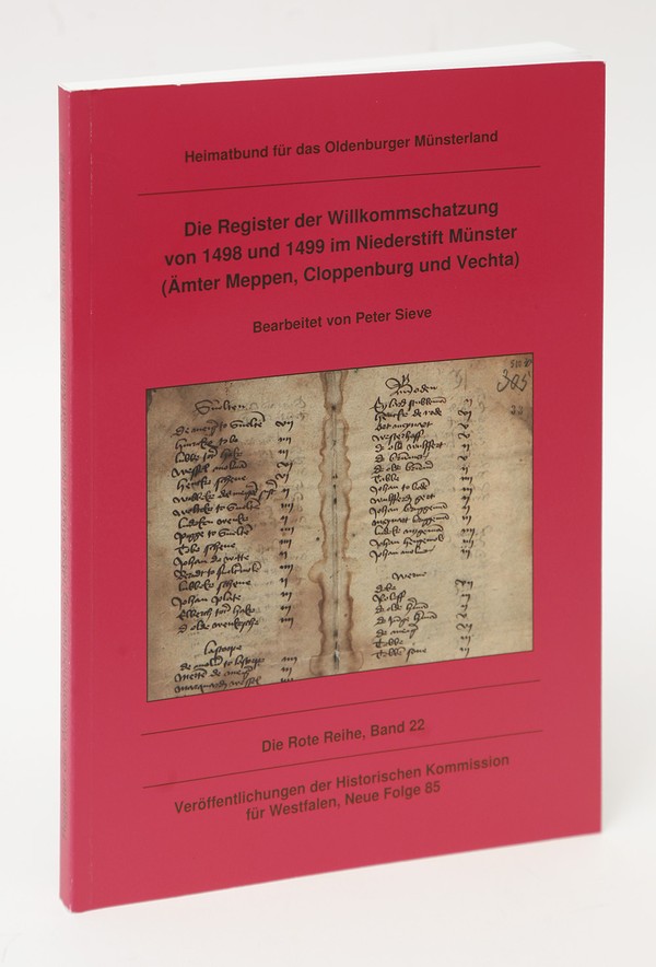 Cover vom Band Register der Willkommschatzung der Reihe Neue Folge 85