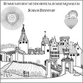 Auf dem Bild sehen wir eine Kupferstichabbildung von Schloss Steinfurt in Burgsteinfurt von 1630