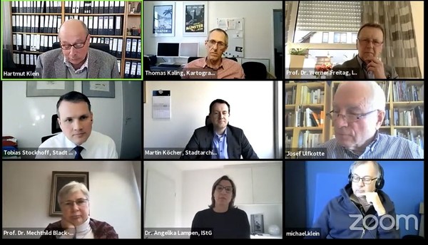Scrennshot der Zoom-Konferenz mit den Beteiligten